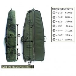 AIM 60 Tactical Drag Bag - pokrowiec taktyczny - pleckak na broń - Multicam